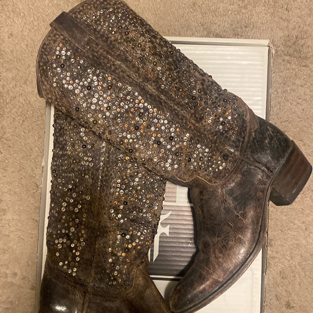 Frye Deborah studded boots